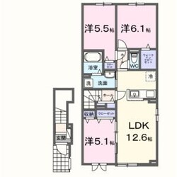 当別駅 徒歩13分 2階の物件間取画像